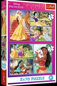 Obrazek Puzzle Disney Księżniczki Bajkowe dni 2 x 70