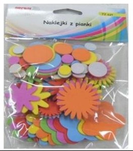 Obrazek Naklejki z pianki 72szt