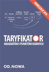Picture of Taryfikator mandatów i punktów karnych 2016
