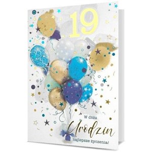 Obrazek Karnet B6 Urodziny (wymienne cyfry)