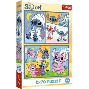 Obrazek Puzzle Lilo & Stitch Ze Stitchem nie ma nudy 2x70
