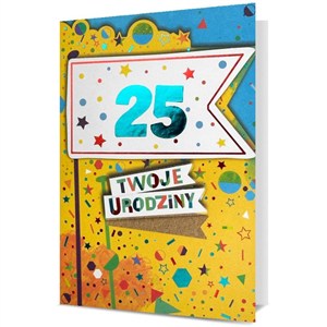 Obrazek Karnet B6 Urodziny (wymienne cyfry)