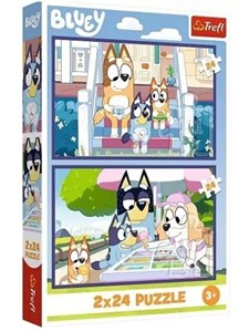 Obrazek Puzzle 2x24 Bluey Zabawna Bluey