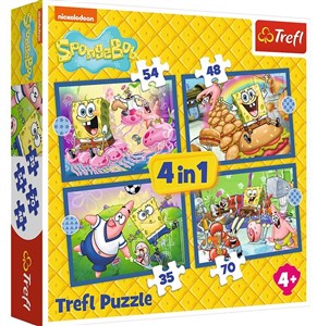 Picture of Puzzle 4w1 Podwodne życie SpongeBoba