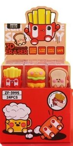 Obrazek Gumka do ścierania Fast Food (24szt)