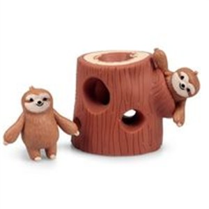 Obrazek Rozciągliwe leniwce z pniem drzewa