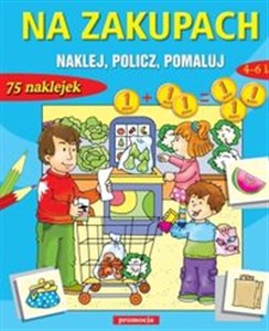 Obrazek Na zakupach naklejanki Naklej, policz, pomaluj