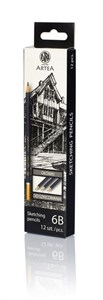 Obrazek Ołówek do szkicowania 6B Artea 12 sztuk