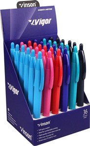 Picture of Długopis automat. Vigor G2 niebieski (36szt)