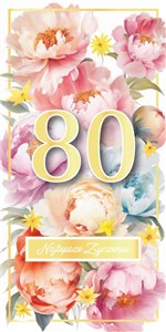 Picture of Karnet Urodziny 80