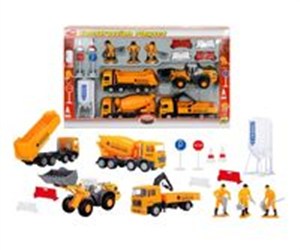 Picture of Construction playset Zestaw pojazdów budowlanych