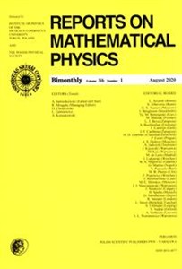 Obrazek Reports on Mathematical Physics 86/1 Pergamon