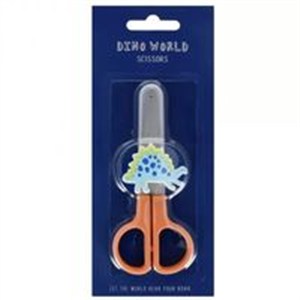 Obrazek Nożyczki mini metalowe Dino 12cm 24 sztuki