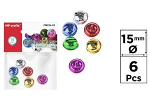 Picture of Dzwonek kolorowy 15mm 6szt