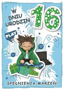 Obrazek Karnet urodziny 16