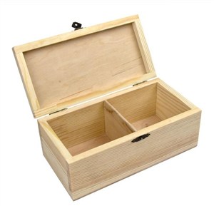 Obrazek Pudełko drewniane z zamkiem 20x10x8cm