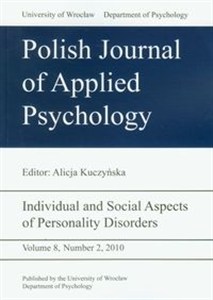 Picture of Polish Journal of Applied Psychology vol 8 nr 2