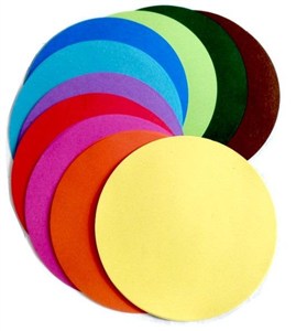 Obrazek Papier origami 70g koło 12cm 100 arkuszy MIX