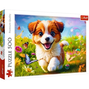Obrazek Puzzle Wesoły piesek 500