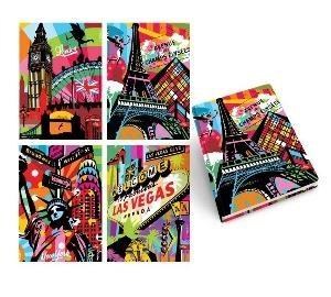 Obrazek Brulion Marmar A4/80K kratka Metropolis (5szt)