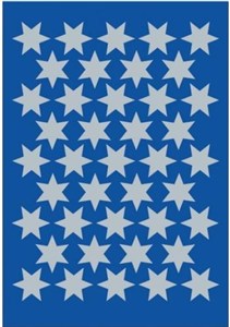 Obrazek Naklejki Gwiazdki srebrne