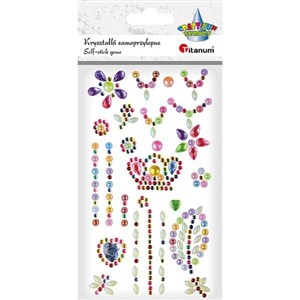 Obrazek Kryształki samoprzylepne pastel mix