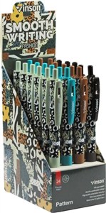 Picture of Długopis automat. Fashion Pattern nieb. (24szt)