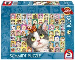 Obrazek Puzzle 1000 Kocia mimika