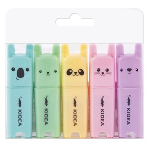 Obrazek Zakreślacz zwierzaki Kidea 5 kolorów