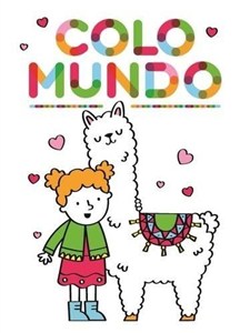 Obrazek Colomundo z grubym obrysem Dziewczynka z lamą