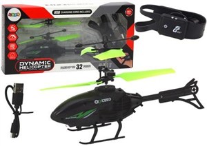 Obrazek Helikopter R/C dłonią opaska czarno-zielony
