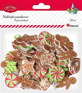 Obrazek Naklejki piankowe mix pierniczki 120szt.