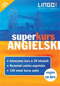 Obrazek Angielski Superkurs Kompletny zestaw do samodzielnej nauki. Kurs + rozmówki + audiokurs