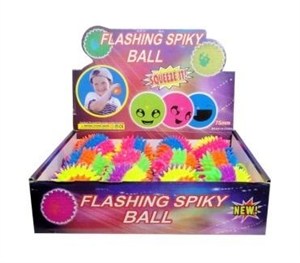 Obrazek Piłka z kolcami na sznurku świecąca MIX