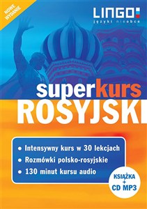 Obrazek Rosyjski Superkurs Kompletny zestaw do samodzielnej nauki. Kurs + rozmówki + audiokurs
