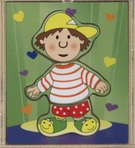 Obrazek Układanka drewniana Chłopiec