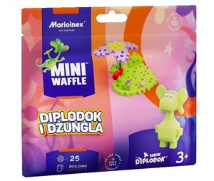 Obrazek Mini Waffle 25el Smok Diplodok i Dżungla