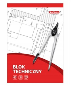Obrazek Blok techniczny A4/10K biały (10szt)