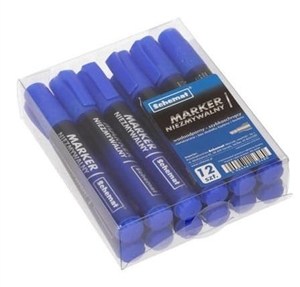 Picture of Marker permanentny ścięty niebieski (12szt)