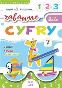 Obrazek Nauka i zabawa. Zabawne cyfry