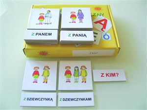 Obrazek Zestaw dydaktyczny. Z kim?