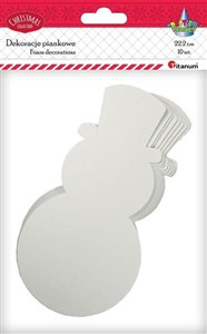 Picture of Piankowe bałwanki 116x222mm białe 10szt.