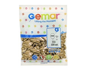 Obrazek Balony chromowane złote 13cm 100szt