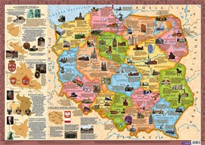 Picture of Polska Województwa mapa konturowa 1:1 500 000 Junior (Mappuzzle) Plakat