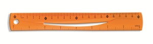 Picture of Linijka Tetis 20 cm pomarańczowa