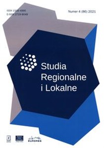 Obrazek Studia Regionalne i Lokalne 4 (86) 2021