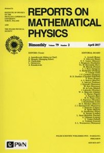 Obrazek Reports on Mathematical Physics 63/2 2009