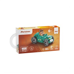 Obrazek Klocki konstrukcyjne Waffle mini Cars Teal Oldtimer Jeremy 50 elementów