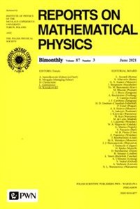 Obrazek Reports On Mathematical Physics 87/3