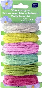 Obrazek Zestaw sznurków wełnianych 6x5m Pastel